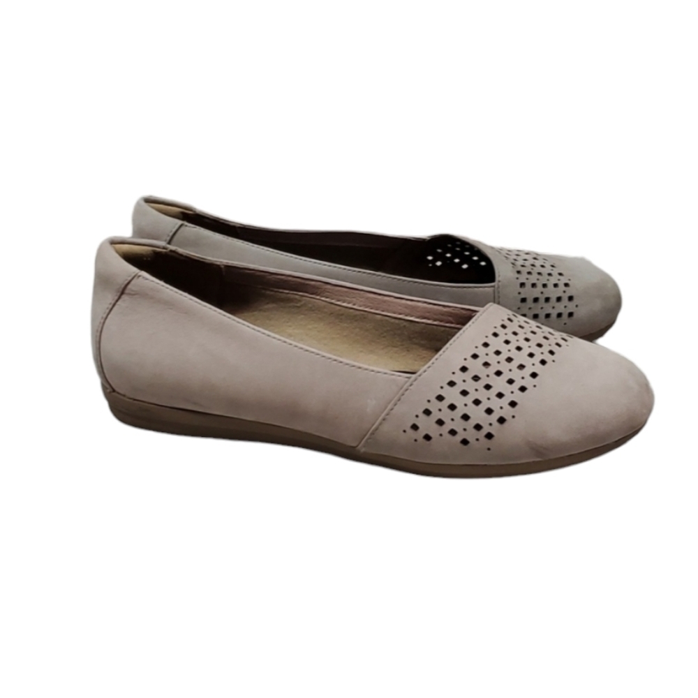 Abeo Womens Leather Fleur Loafer Slip on shoes sz 7.5